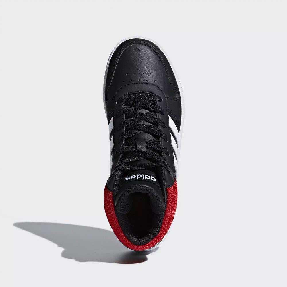 Adidas Hoops 2.0 Mid Tenis Negros Para Niña (MX-74203)